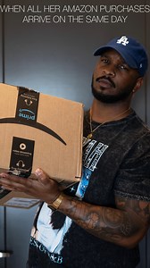 25K views · 29 reactions | I think that’s enough @amazon for one day 臘‍♂️ Does anyone else have this problem? . . . #relationshipproblems #funnycouples #relationshiptips #amazonshopping | loveatfirstflight_ | Facebook