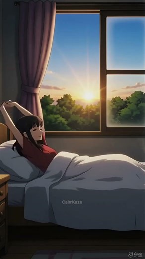 “Peaceful Anime Night🌙✨ Sleeping Under The Starry Sky | Relaxing Aesthetic Scene”#viral #asmr #anime