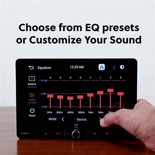 Float on with a 9” #applecarplay and #androidauto receiver, featuring a floating #touchscreen 🎶 #carstereo #dualelectronics #fyp
