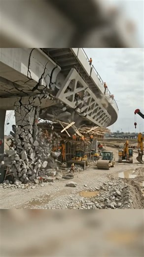 Bridge Collapse During Construction 😱 | Realistic CGI Simulation