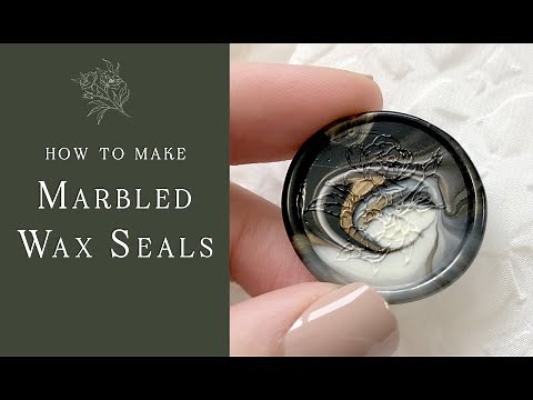 How to Make Unique Marbled Wax Seals - Wax Seal Tutorial and Tips