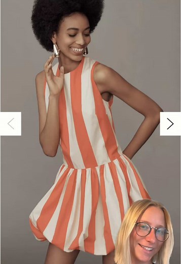 Mare Mare Bubble Hem Mini Dress for Game Day