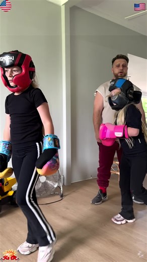 Train hard, get stronger🥊Little Beast Ava 💯#boxing #kidsboxing #girlsboxing #boxingdrills #padwork