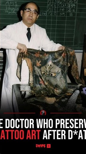 Dr. Fukushi Masaichi who preserved tattooed skin to protect Japan’s tattoo history.