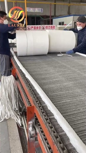 Laurel Ceramic Fiber Blanket: Precision Hand-Rolling Craftsmanship