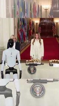 Melania Trump Arrives at AI Education Summit with Figure 03 Humanoid Robot
