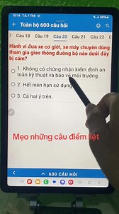 học trọn bộ 600 câu lý thuyết lái xe hạng b, c cực dễ #hoclaixe #meolaixe #600caulythuyet | Mẹo Thi Lý Thuyết Lái Xe B1 B2 C