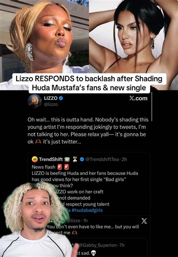 Lizzo responds to Huda Mustafa Backlash! #huda #hudaloveisland #lizzo #loveislandusa #hudaxbadgirls