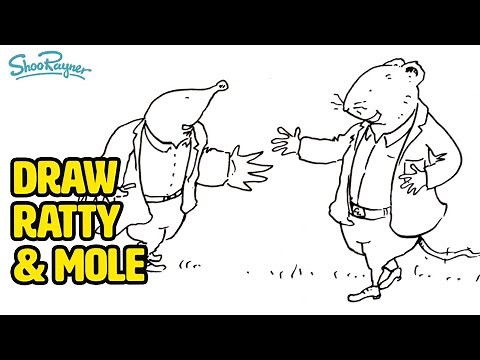 Draw along with me - Ratty and Mole from Wind in the Willows