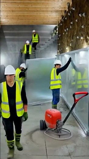 Building a Giant Transparent Fridge Room Underground | Insane Food Storage Build