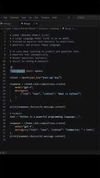 🔥 Large Language Models Explained in 60 Seconds | Python LLM Example 🤖 #python #ai#hitcodear#coding