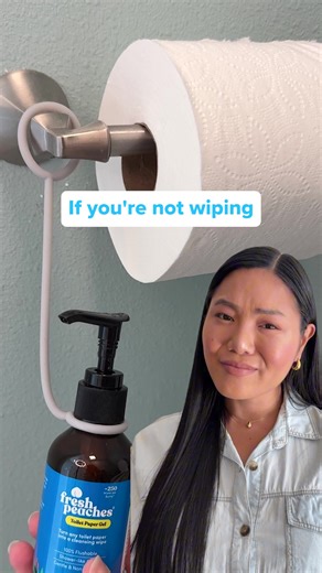 4.5K views · 105 reactions | One drop hydrates your toilet paper so that it won't tear, irritate, and get your bum fresher. | Fresh Peaches | Facebook