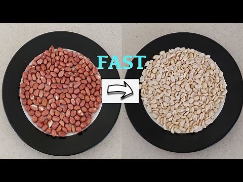 How to Peel and Split Peanuts Fast ?? Quick and Easy Method.It will save you a lot of time. AMAZING