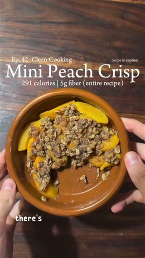 Mini Peach Crisp - recipe in description :)