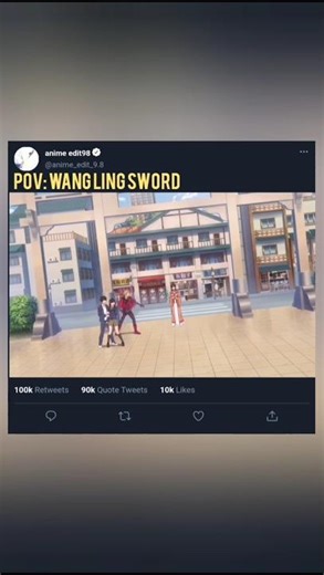 wang ling sword entry aura #anime #animeedit #shorts #viralshorts