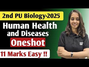 Human Health and Diseases | 2nd PUC Biology Exam 2025