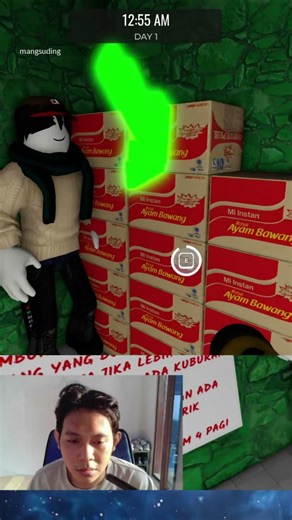 MUNCUL HANTU DI CCTV ROBLOX WARUNG MADURA 👻 #robloxindonesia #games #viral #roblox #gaming #ytshorts