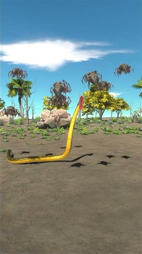 Swarm Bugs Buzz Around the Anaconda