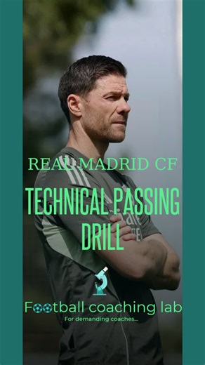 Football Coaching Lab | Petros Dimopoulos on Instagram: "Real Madrid CF – Xabi Alonso’s Structured Possession Flow ⚪⚫ A calm, calculated, rhythm-controlled circulation built on Alonso’s core principles: clean passing lines, disciplined supporting movements, and constant positional readjustments to create superiority through structure. With precise technique, relentless scanning, and role-specific clarity, the team shifts tempo with stability, purpose, and forward-oriented intent. 📈 Progression 