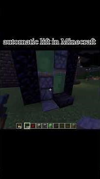 Minecraft Automatic Lift 🔥 #minecraft #shorts