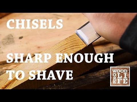 How to Sharpen a Chisel - w/ the Frankenstrop DIY Strop & Diamond Stones | Shop Tips