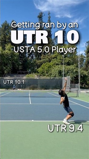 Getting ran by an UTR 10 😓 #tennis #utr #shorts