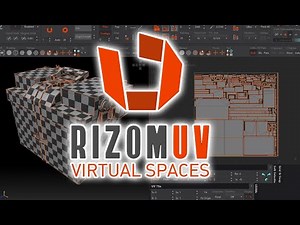 Unwraping Straightening and Pack UVs in Rizom