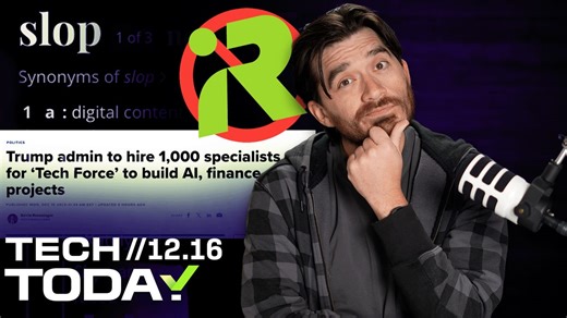 Trump Announces US 'Tech Force,' Roomba-Maker Goes Bankrupt and 'Slop' Is Crowned Word of the Year | Tech Today