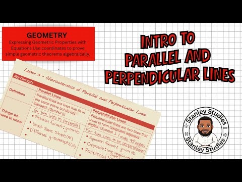 Introduction of Parallel and Perpendicular Lines