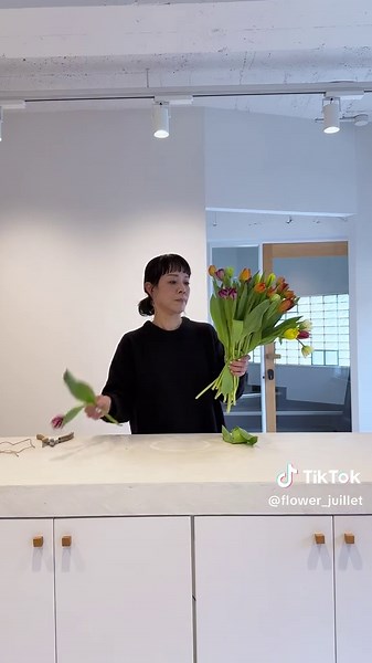 チューリップのブーケ - 春の訪れを感じる花束💐