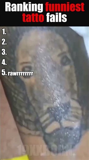 Ranking funniest tatto fails #shorts #funny #memes #tattoo #fail