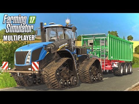DRIVING THE T9! | Multiplayer Coldborough Park Farm - Farming Simulator 17
