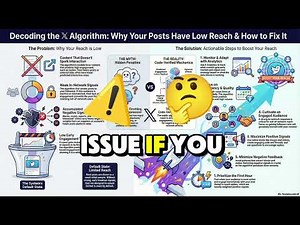 DECODING THE X ALGORITHM ♻️ Why Your Posts Have Low Reach & How to Fix It