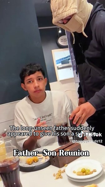 The moment a father sees his son again.No matter how long I’ve been away from home, I always miss my dad’s hugs.#FatherAndSon#Reunion#Surprise#Heartwarming#cominghome