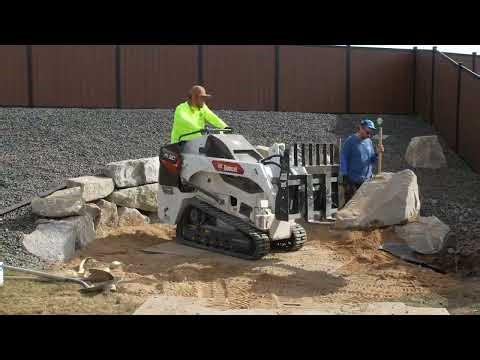 Building a Boulder Retaining Wall In 4k Timelapse