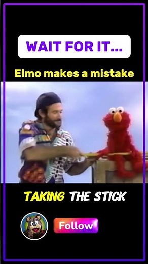 Elmo Makes Mistakes Too 😳😂 | Classic Sesame Street Blooper | Bear Bailey #shorts