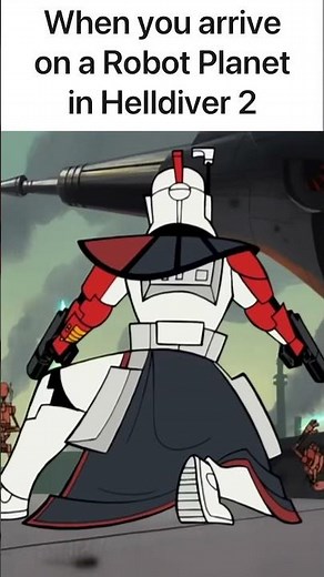 How it feels facing robots in Helldivers 2