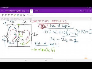 Devre Teorisi 1 | Ders 8 | Devre Analiz Metodları 2, Döngü Analizi | Loop Analysis