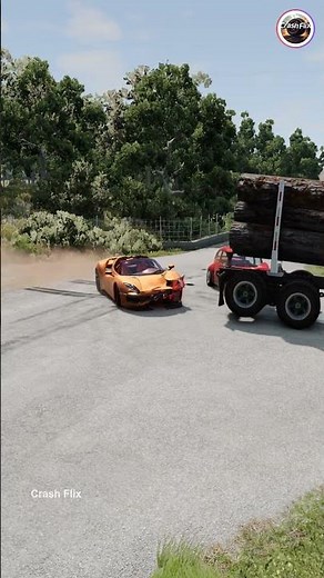 Realistic Highway Car Crashes🚗💥 #realisticcarcrashes #carcrashes #beamngdrive