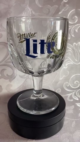 Miller Lite Beer Glasses Chalice Crest Faceted Base Stem Vintage Heavy Pair 2 Mugs. Great Condition. Great Find. Ice Cold Beer. - Etsy