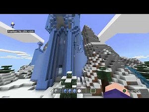 How To Build Elsa's Ice Castle In Minecraft #70 - Elsa And Anna Minecraft #frozen #minecraftbuilds