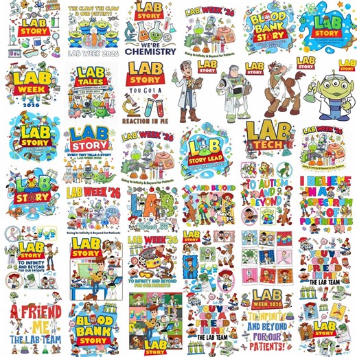 Lab Week PNG Bundle, Medical Lab Tech Group Designs (digital Download) - Etsy