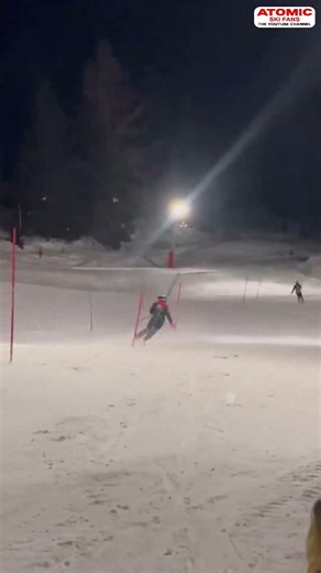 Arno Morard 🇨🇭 - slalom training in Crans Montana #weareskiing ‪@atomic‬