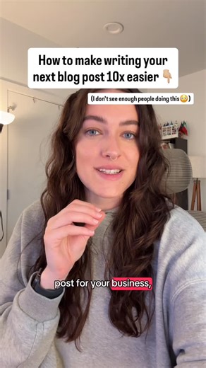 Danielle | Copy Queen 👑 on Instagram: "Plssss make your own life easier by doing this, I’m begging you!! ⬇️ Before you sit down to write your next blog post from scratch, go through your recent social content and see if you’ve already written anything relevant that you could pull for this blog. This could be captions, Reel scripts, or text carousels that you’ve ALREADY put time and effort into writing - and now you can repurpose them! The hardest part of writing a blog post is getting started f