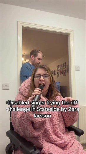 Disabled Singer Takes on the Riff Challenge