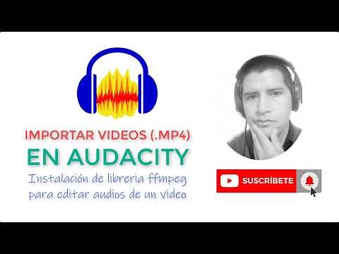 Importing video (.mp4) into Audacity | Installing the ffmpeg library to edit video audio