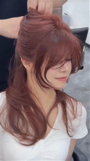 Get the Perfect Korean Hairstyle at Home! 🇰🇷💇‍♀️ #easyhairstyle #shotrs
