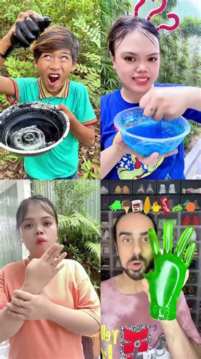 Giant Jelly Hand & Messy Face Mask Challenge! 🤚🎭