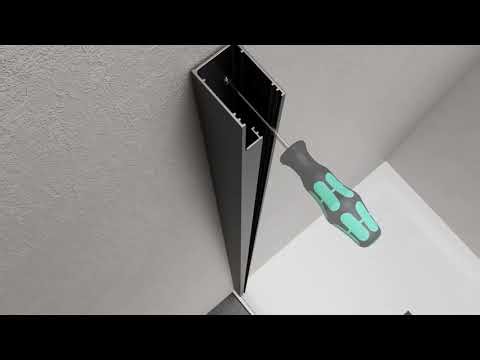 Easy-to-instll shower door: install it in just 15 mins.