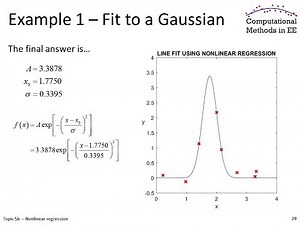 Topic 5b -- Nonlinear regression